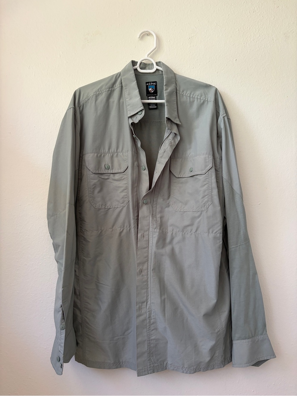 Kuhl Men's Casual Button-Down Shirt in Light Sage